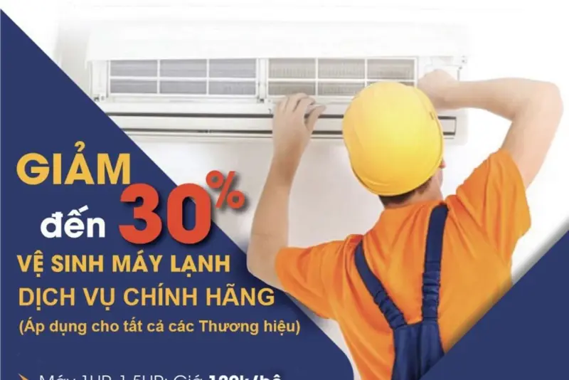 Khuyến mại : Vệ sinh máy lạnh