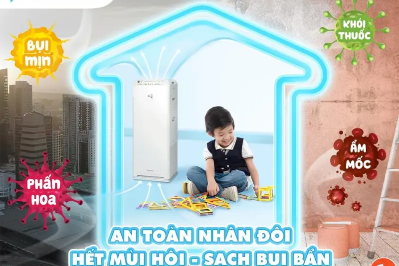 Lợi ích của máy lọc không khí tạo ẩm